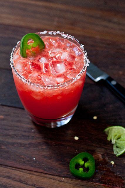 Spicy Jalapeño And Watermelon Margarita Recipe Tacos And Tequila