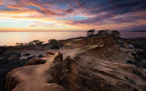 Wallpaper Landscape Sunset Sea Bay Rock Nature Shore Sand