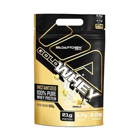 Gold Whey 900g Adaptogen CWB Suplementos Curitiba