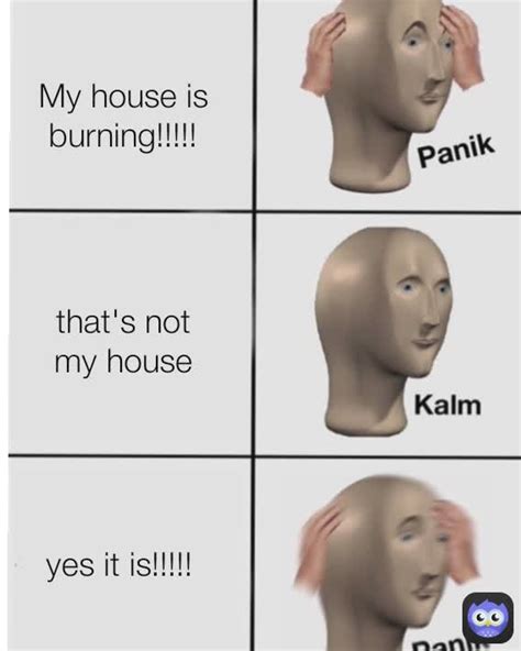 Yes It Is That S Not My House My House Is Burning Laughing