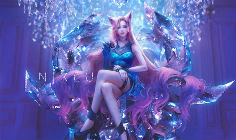 Kda Ahri Splash Art League Of Legends Wallpapers Champion Splash Art