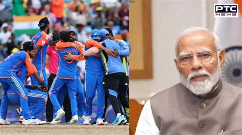 PM Modi Calls Men In Blue Extends Congratulations On T20 World Cup