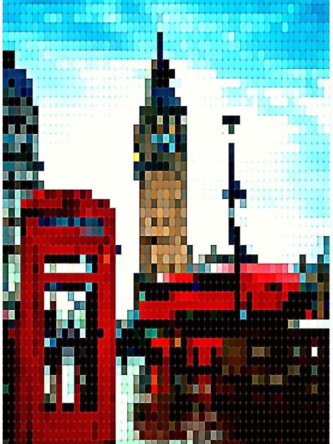 London Streets Pixel Art Poster For Sale By Ramazis Redbubble