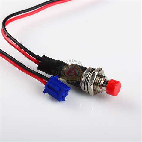 Sub Mini Push Button Momentary N O Off On Switch Plug 12v 3amps 1 4 Mount Hole