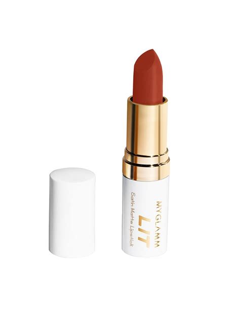 Buy Myglamm Lit Satin Matte Lipstick Friends 37g Lipstick For