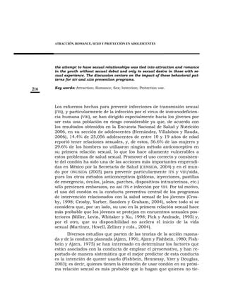 Atracción romance sexo y protección en adolescentes PDF