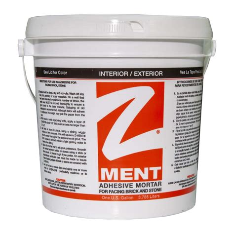 Z Brick 16 Lbs Premixed White Adhesive Mortar Zd045015 The Home Depot