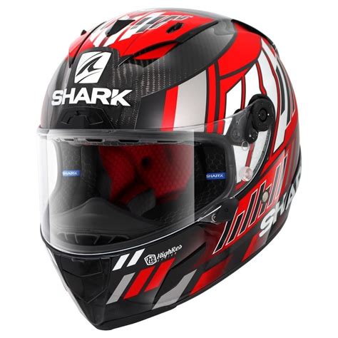 Casco Shark Race R Pro Carbon Zarco Speedblock Carbon Red White Motos