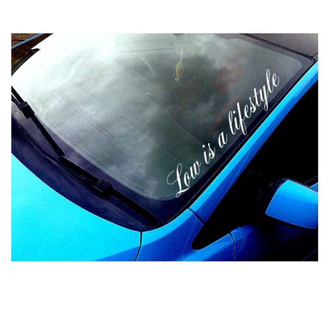 LYOMAN Car Stickers Exterior Low Is A Life Style Front Glass Car Decal