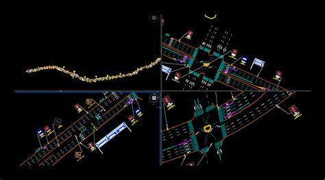 Segnaletica Stradale Planimetria In AutoCAD Libreria CAD