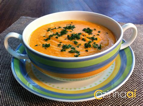 Sopas Cremes Tipos de Receitas Cozinha Aí