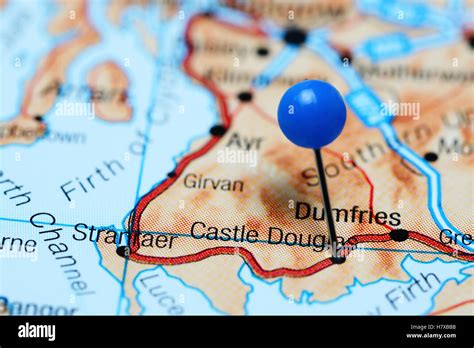 map  castle douglas  res stock photography  images alamy