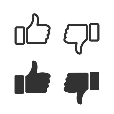 thumbs   thumbs  vector icon set  thumb    icons