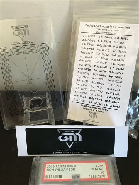 Gem Mint Card Grading Centering Card Tool Kit For Psa Bgs Sgc🔥 Works