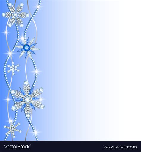 Diamond Hanging Snowflakes Royalty Free Vector Image