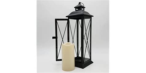 Lumabase Battery Operated Metal Lantern