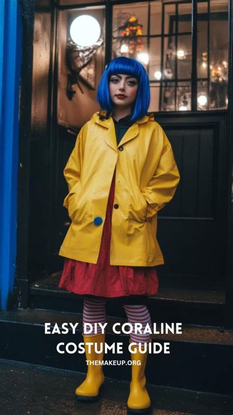 How To Recreate A Coraline Costume For Halloween Themakeup