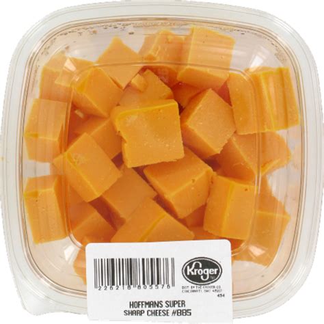 Hoffman S Super Sharp Cheddar Cheese Fresh Sliced Deli Cheese 1 Lb