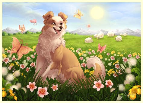 297983 Safe Artist Dolphiana Arthropod Australian Shepherd Bovid