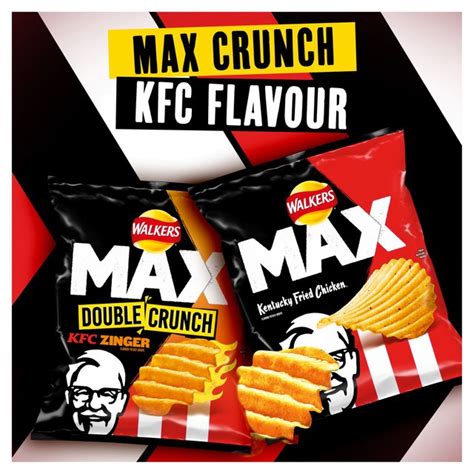 Walkers Max Double Crunch KFC Zinger Sharing Crisps | Ocado