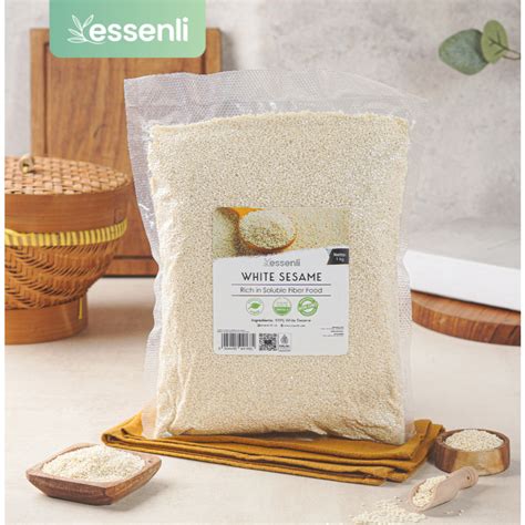 Jual Essenli Wijen Putih White Sesame Kg Shopee Indonesia