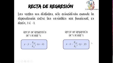 Escalofriante Buscar A Tientas Misterio Recta De Regresion De Y Sobre X