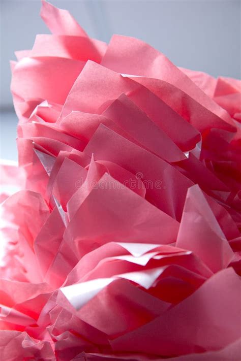 Hot Pink Tissue Paper Flower Abstract Stock Photo Image Of Bright