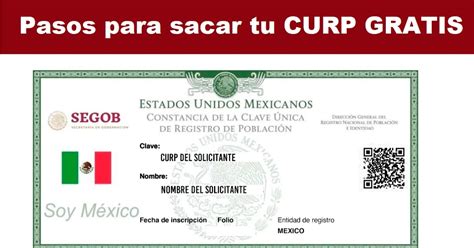 Consulta De Curp Para Descargar E Imprimir Online Curp