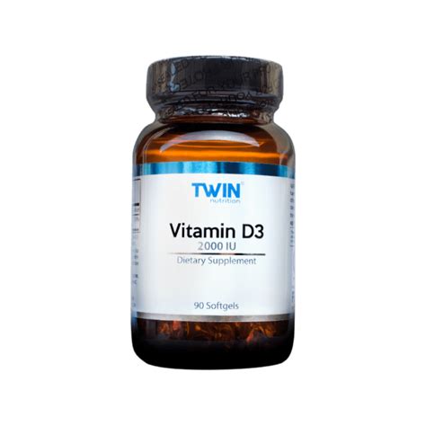 TWIN Nutrition Vitamin D3 2000 IU 90 Softgel Kapsula Li Pharma