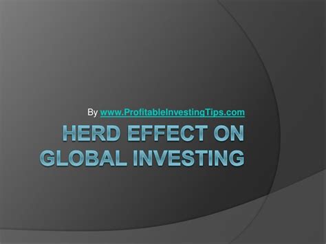 Herd Effect On Global Investing