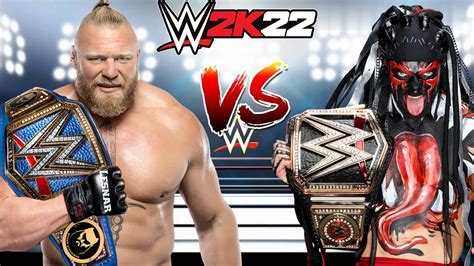 Wwe K Brock Lesnar Vs Finn Balor Champion Vs Champion Match Youtube