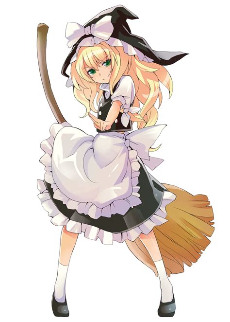 The Big Imageboard Tbib Apron Blonde Hair Bow Broom Commentary