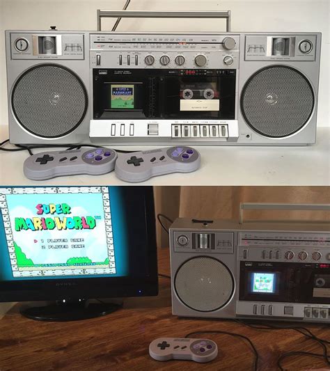 Guy Turns Boombox Into An SNES Boombox 1980s Boombox Nes Console