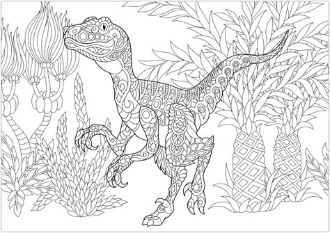 Dinosaurios 95965 Dinosaurios Colorear Para Adultos