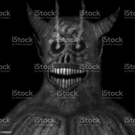 Horned Demon Stock Illustration Download Image Now Abstract Animal