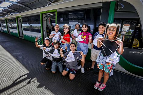 Crianças aproveitam as férias para conhecer o Metrô de Teresina