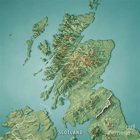 Topographic Map Of Scotland - Campus Map