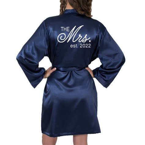 Bridal Party Satin Robe With Name Personalized Brides