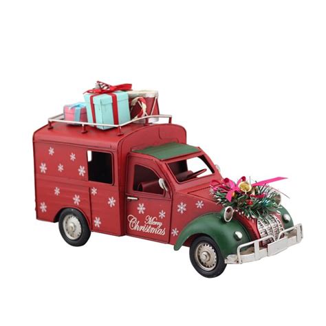 The Holiday Aisle Old Style Decorative Christmas Truck With Snowflakes