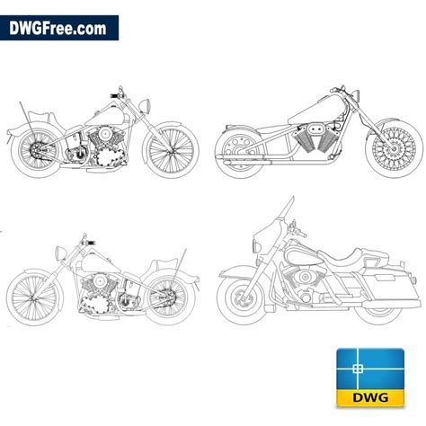 Blocs Moto Harley Dessin Dwg T L Chargement Gratuit En Autocad D