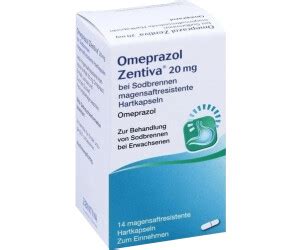 Omeprazol Zentiva 20 Mg Bei Sodbrennen Kapseln 14 Stk Ab 2 99