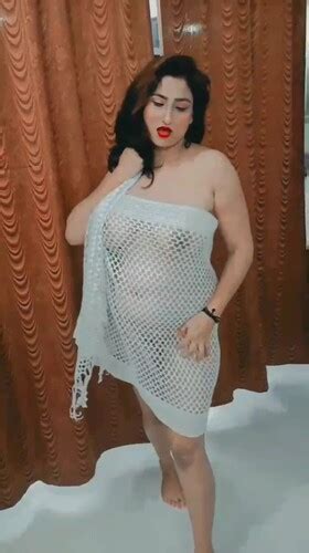 Soniya Sonu Boobs Show In Net Dupatta Desi New Semi Nude Masked