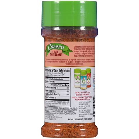 Lawry S Casero Carne Asada Seasoning 11 25 Oz Mixed Spices And Seasonings