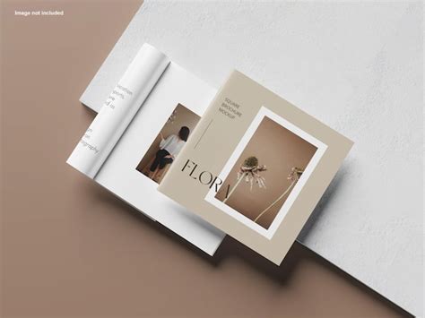 Premium PSD Square Brochure Mockup