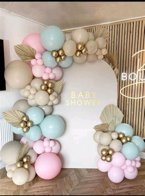 Pinterest Baby Shower Balloon Arch Baby Shower Balloons Gender