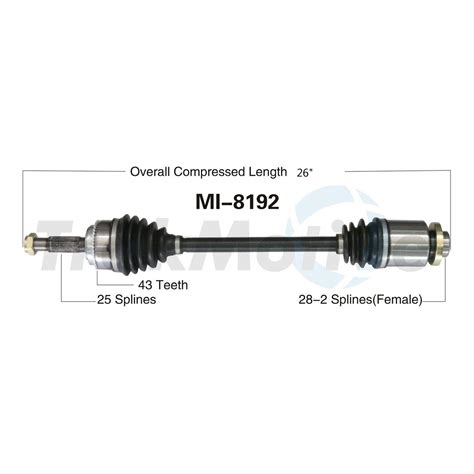 CV Axle Shaft SurTrack MI 8192 Fits 04 06 Mitsubishi Lancer For Sale