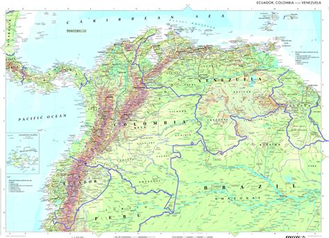 Collins Bartholomew - Colombia, Venezuela, Ecuador SplashMap