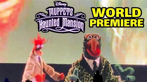 Gonzo And Pepe Introduce Muppets Haunted Mansion At World Premiere