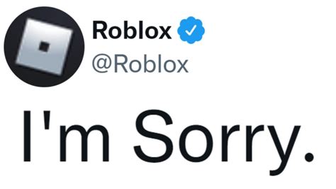 Roblox Is Sorry Youtube