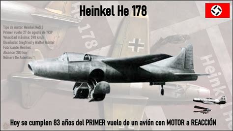 Heinkel He Hoy Se Cumplen A Os Del Primer Vuelo De Un Avi N Con